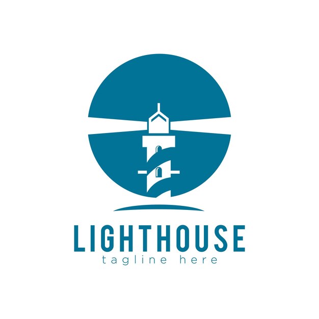 Ilustración vectorial del logotipo del faro