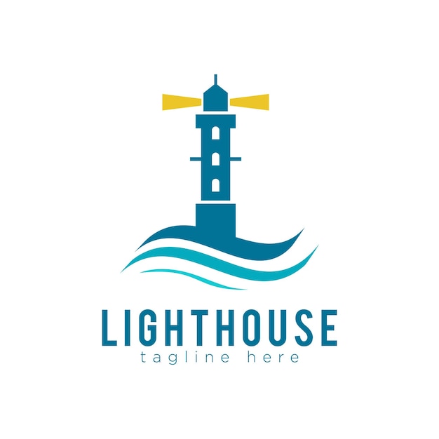 Ilustración vectorial del logotipo del faro