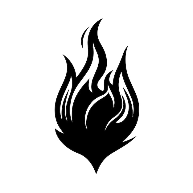 Vector ilustración vectorial del logotipo de fiery flame icono y signo del vector de fierry flame