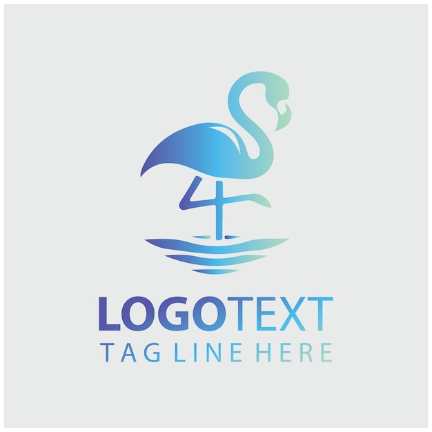 Ilustración vectorial del logotipo de Flamingo