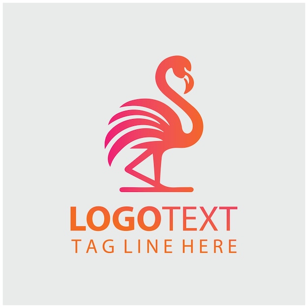 Ilustración vectorial del logotipo de Flamingo