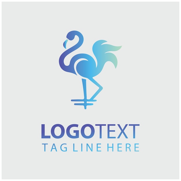 Ilustración vectorial del logotipo de Flamingo