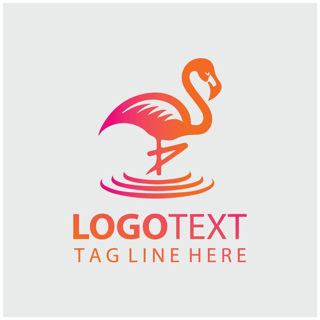 Ilustración vectorial del logotipo de Flamingo