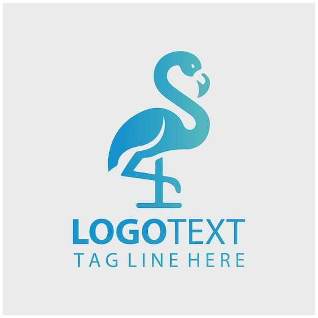 Ilustración vectorial del logotipo de Flamingo