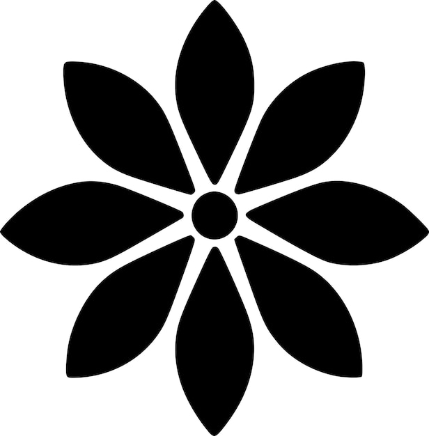 Ilustración vectorial de logotipo de flor de alta calidad ideal para gráficos de camisetas