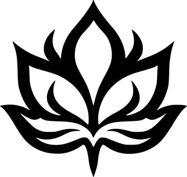 Ilustración vectorial de logotipo de flor de alta calidad ideal para gráficos de camisetas