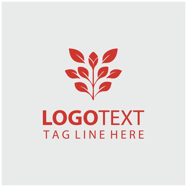 Ilustración vectorial del logotipo de la flor lineal