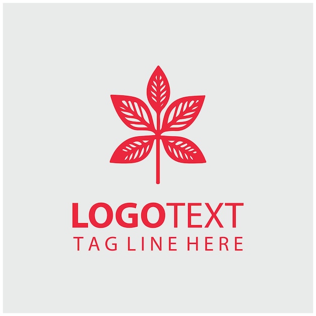 Ilustración vectorial del logotipo de la flor lineal