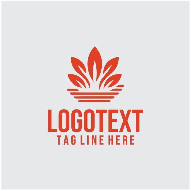 Ilustración vectorial del logotipo de fuego lineal