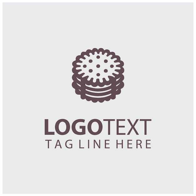Ilustración vectorial del logotipo de las galletas