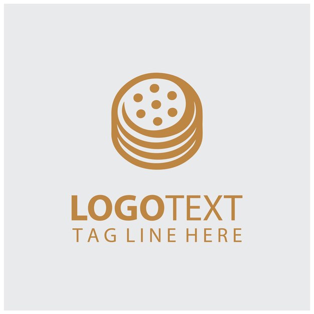 Ilustración vectorial del logotipo de las galletas