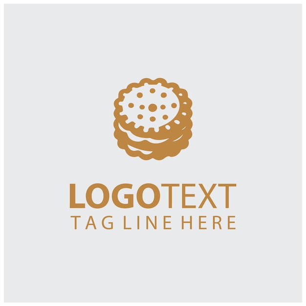 Ilustración vectorial del logotipo de las galletas
