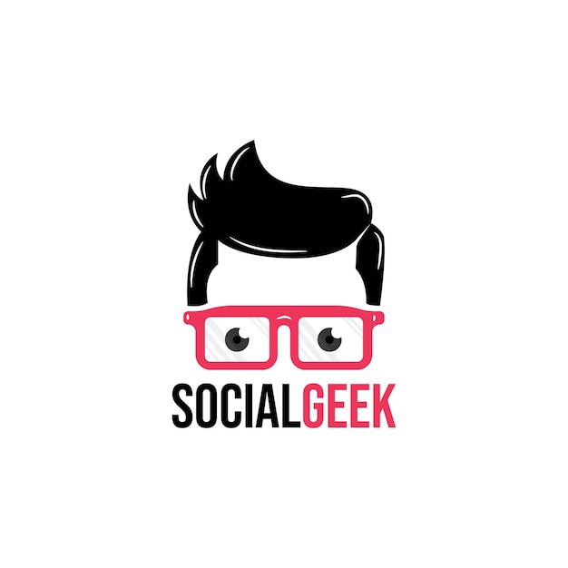 Ilustración vectorial del logotipo del genio social