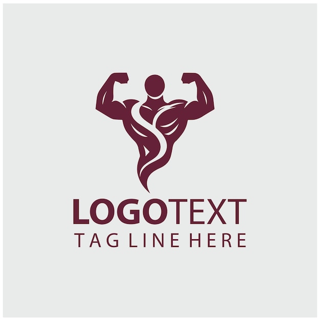 Ilustración vectorial del logotipo del gimnasio