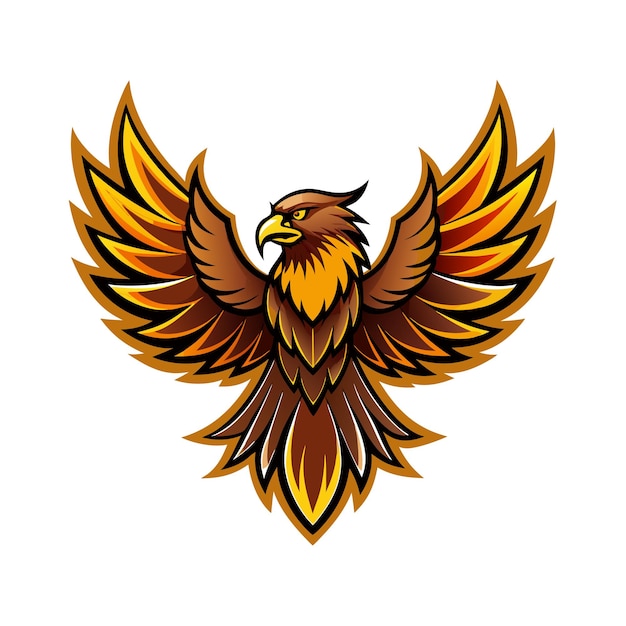 Ilustración vectorial del logotipo del gradiente de pájaro colorido