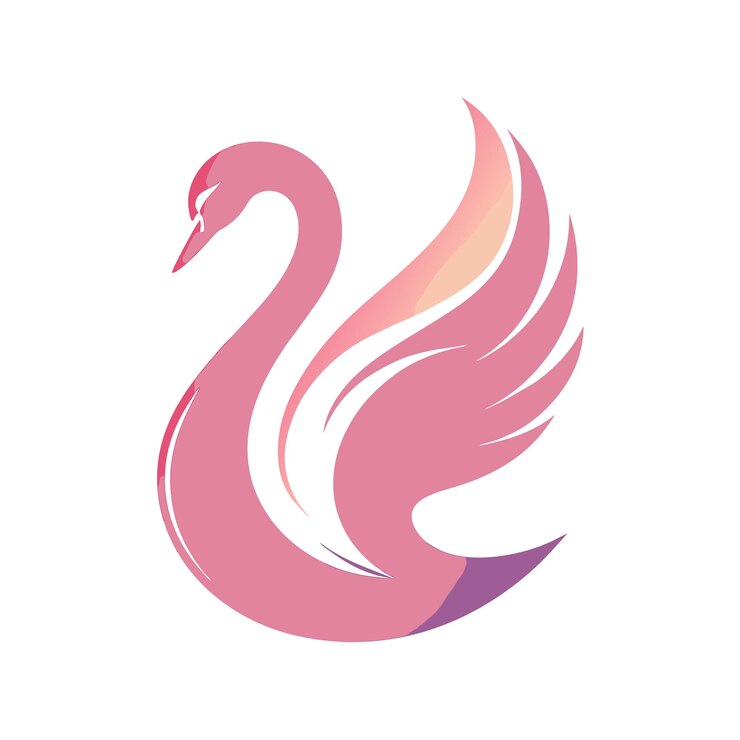 Vector ilustración vectorial del logotipo del gradiente de pájaro colorido
