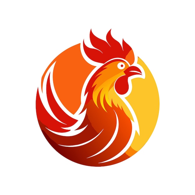Ilustración vectorial del logotipo del gradiente de pájaro colorido