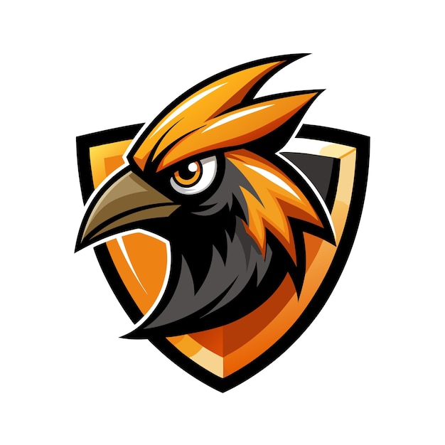 Ilustración vectorial del logotipo del gradiente de pájaro colorido