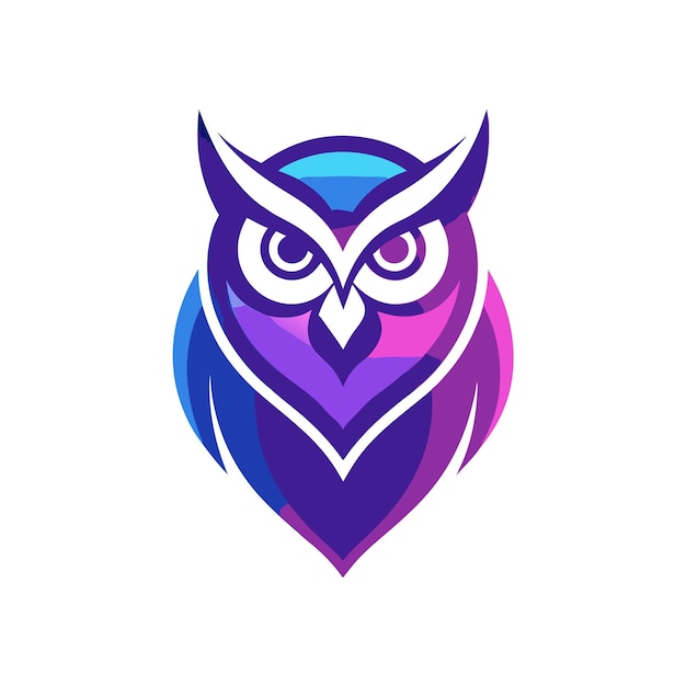 Ilustración vectorial del logotipo del gradiente de pájaro colorido