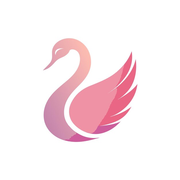 Ilustración vectorial del logotipo del gradiente de pájaro colorido