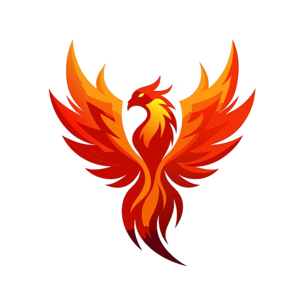 Ilustración vectorial del logotipo del gradiente de pájaro colorido