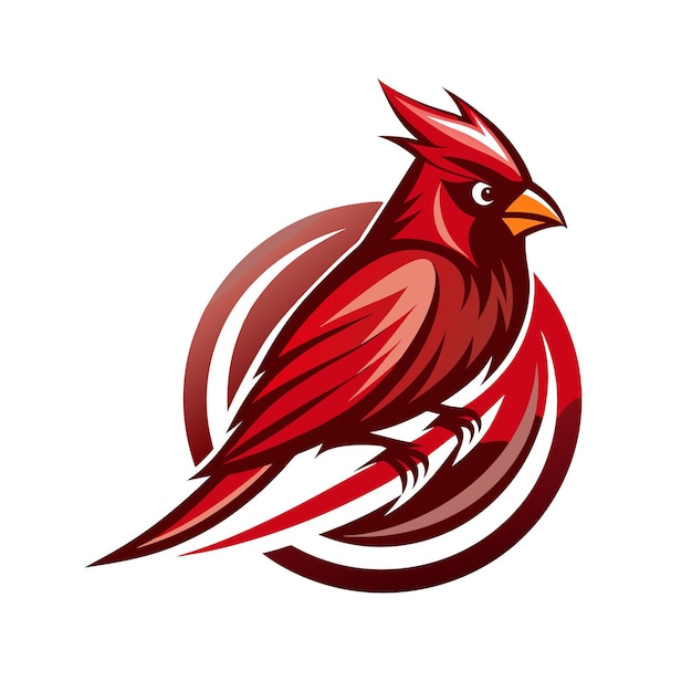Ilustración vectorial del logotipo del gradiente de pájaro colorido