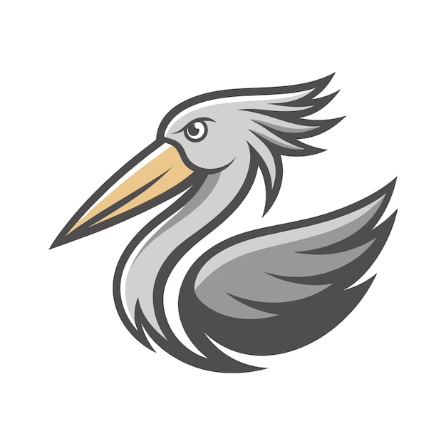Ilustración vectorial del logotipo del gradiente de pájaro colorido