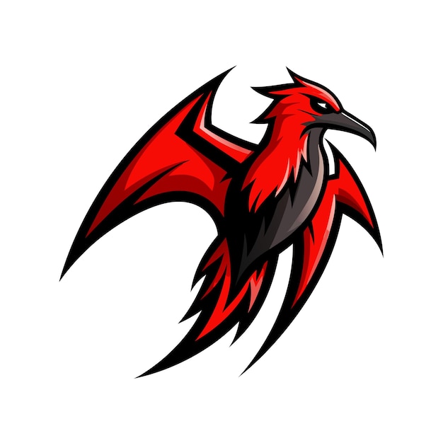Ilustración vectorial del logotipo del gradiente de pájaro colorido