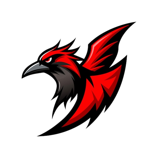 Ilustración vectorial del logotipo del gradiente de pájaro colorido