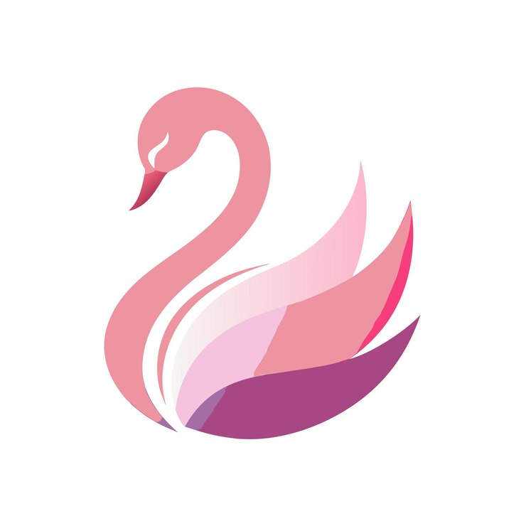 Vector ilustración vectorial del logotipo del gradiente de pájaro colorido