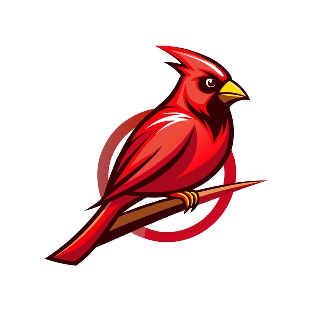 Ilustración vectorial del logotipo del gradiente de pájaro colorido