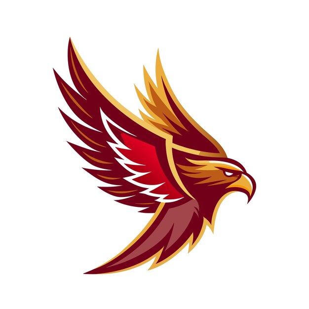 Ilustración vectorial del logotipo del gradiente de pájaro colorido