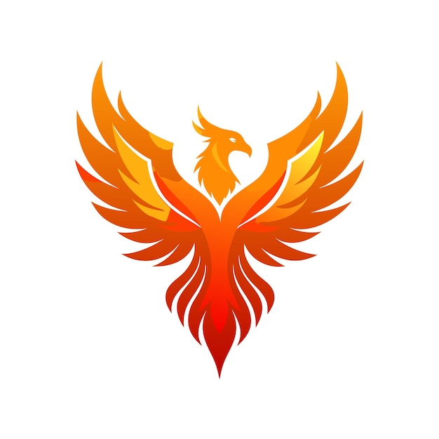 Ilustración vectorial del logotipo del gradiente de pájaro colorido