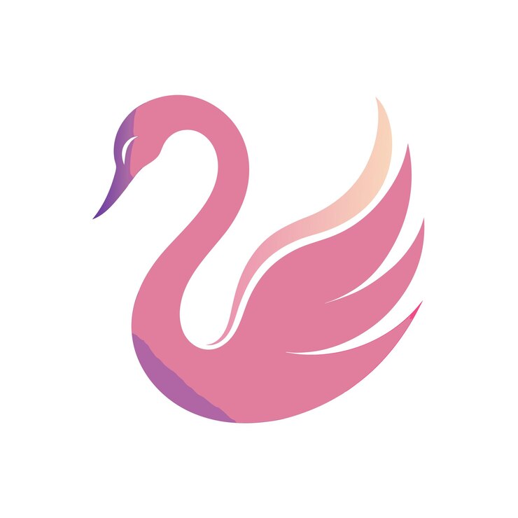 Vector ilustración vectorial del logotipo del gradiente de pájaro colorido