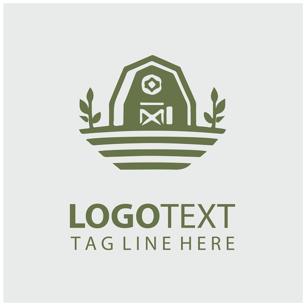 Ilustración vectorial del logotipo de la granja