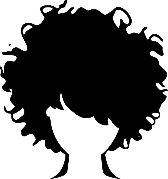 Vector ilustración vectorial del logotipo hair minimalist y flat