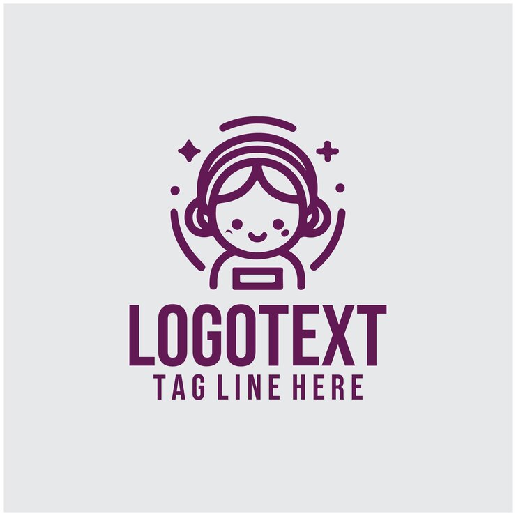 Vector ilustración vectorial del logotipo hijo lineal