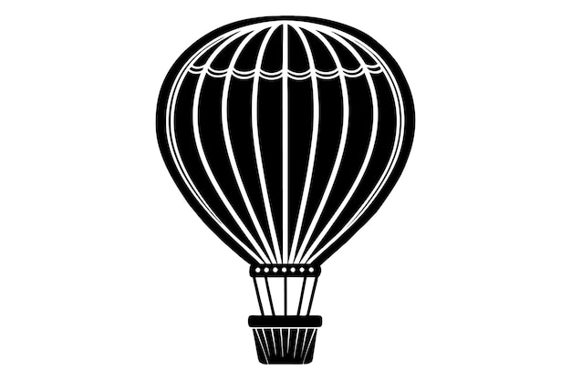Ilustración vectorial del logotipo del icono del globo aéreo