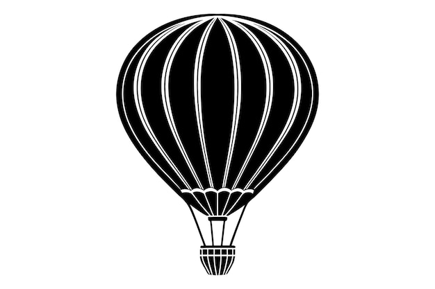 Ilustración vectorial del logotipo del icono del globo aéreo