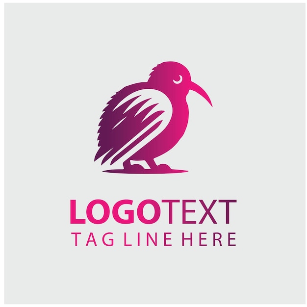 Ilustración vectorial del logotipo de KiwiBird