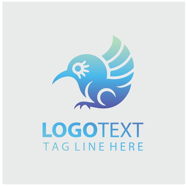 Ilustración vectorial del logotipo de KiwiBird