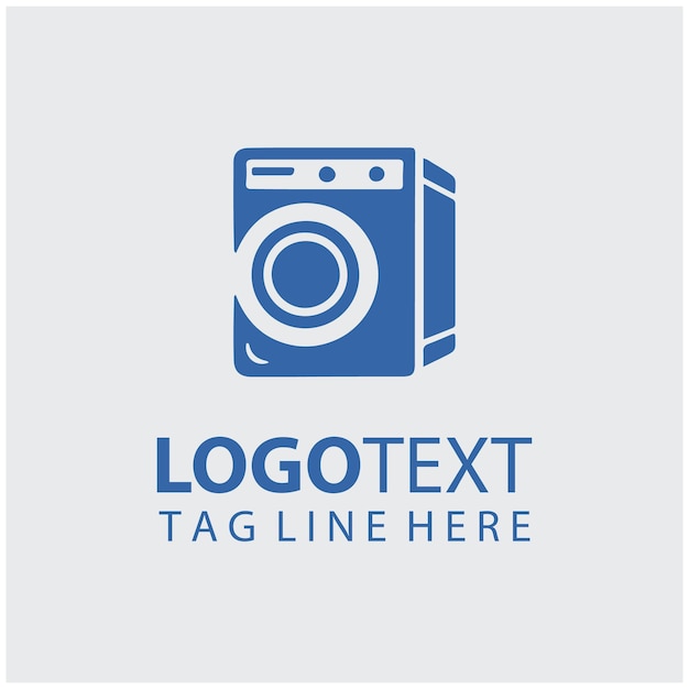 Ilustración vectorial del logotipo de la lavandería