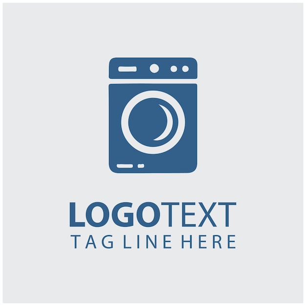 Ilustración vectorial del logotipo de la lavandería