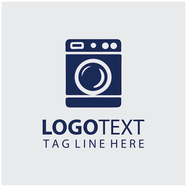 Ilustración vectorial del logotipo de la lavandería