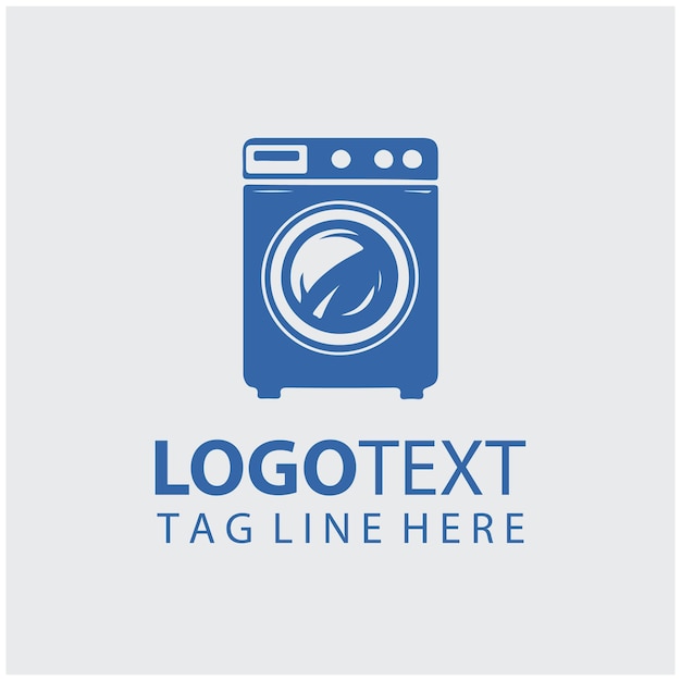 Ilustración vectorial del logotipo de la lavandería