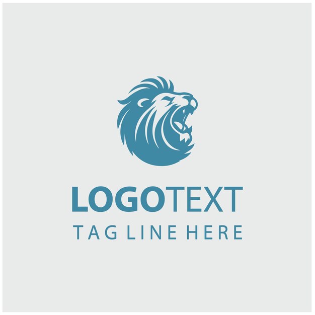 Ilustración vectorial del logotipo del León Rugiente
