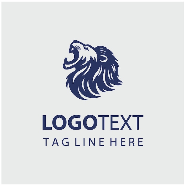 Ilustración vectorial del logotipo del León Rugiente