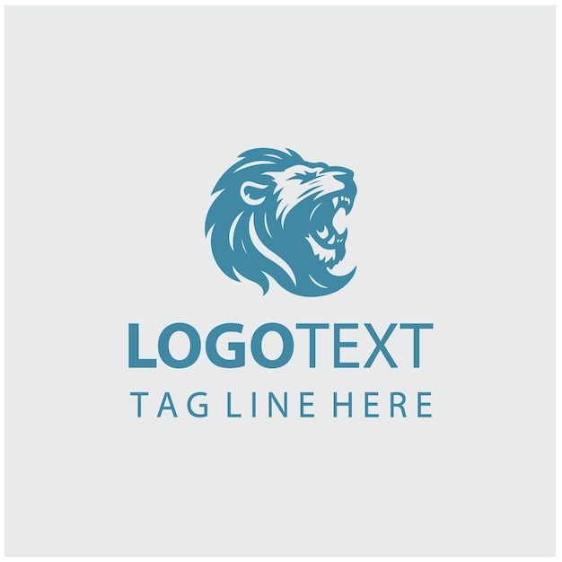 Ilustración vectorial del logotipo del León Rugiente