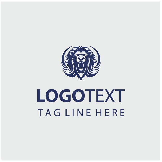 Ilustración vectorial del logotipo del León Rugiente