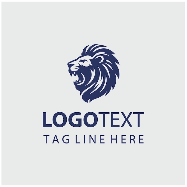 Ilustración vectorial del logotipo del León Rugiente